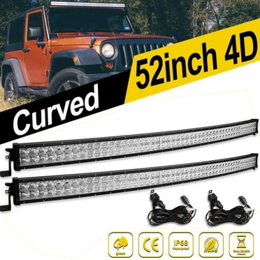 52INCH 700W LED Light Bar Combo 22" 280W 4" 18W For Jeep Wrangler JK YJ TJ CJ 